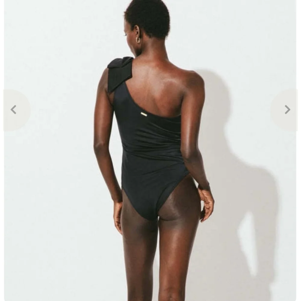 Cleobella Inga Large Bow Bathing Suit Size S Black New!